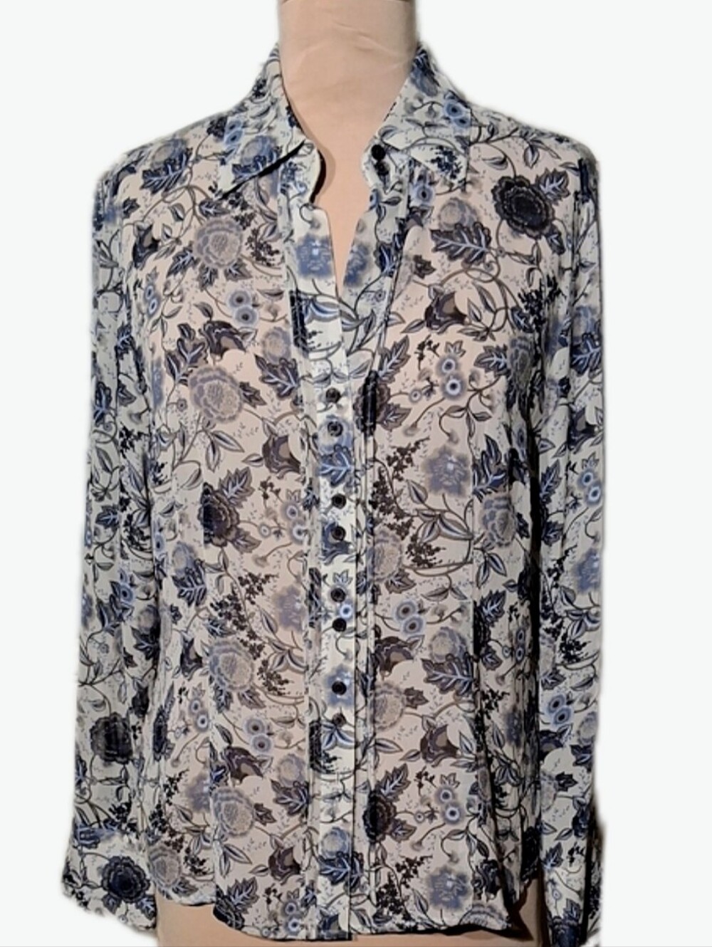 Silk Ann Taylor Floral Blouse